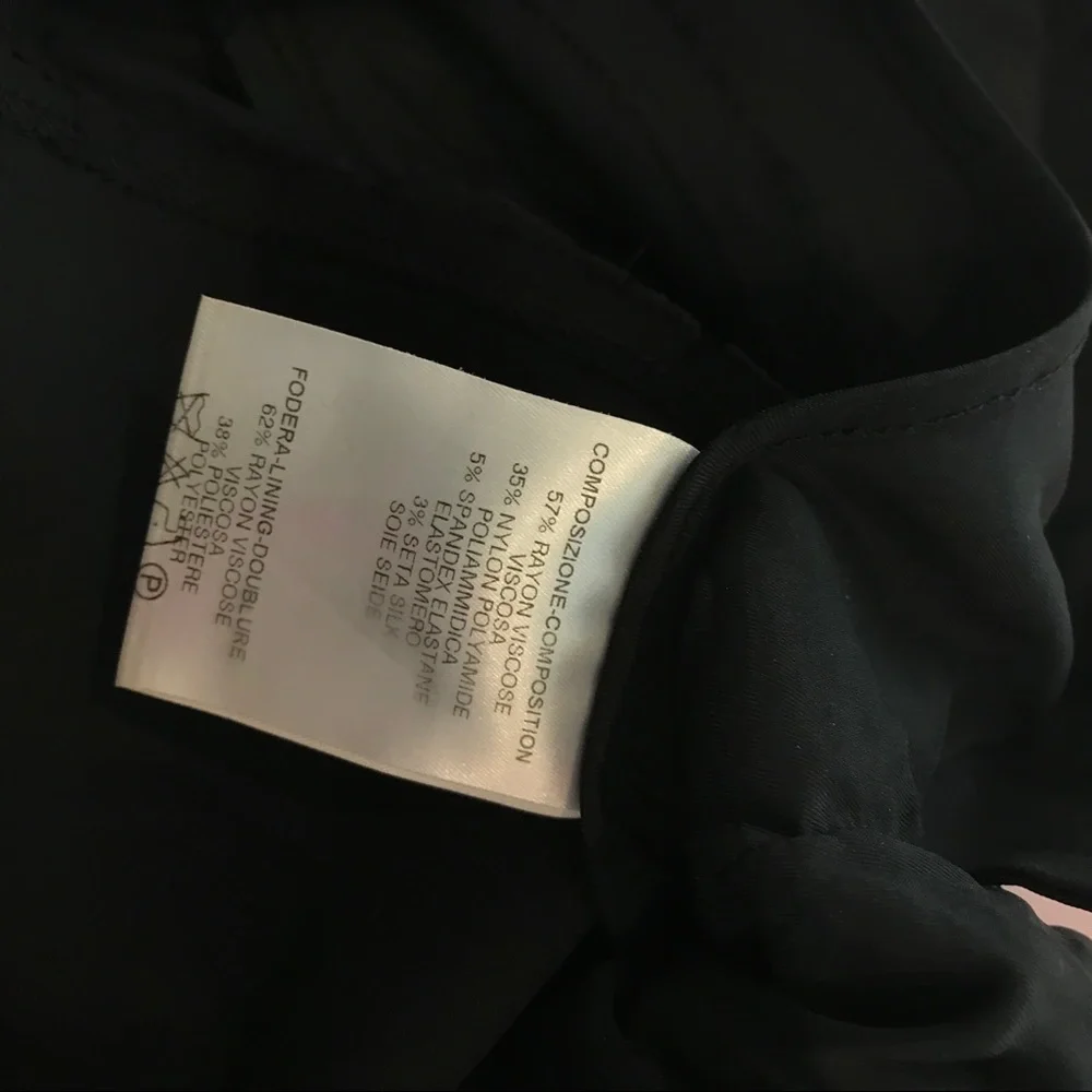 GUCCI black satin zipper pencil skirt - Picture 5 of 6
